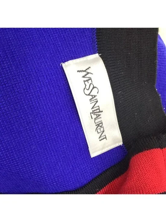 Saint Laurent Yves Vintage Set M Blue Jacket - Picture 6 of 8